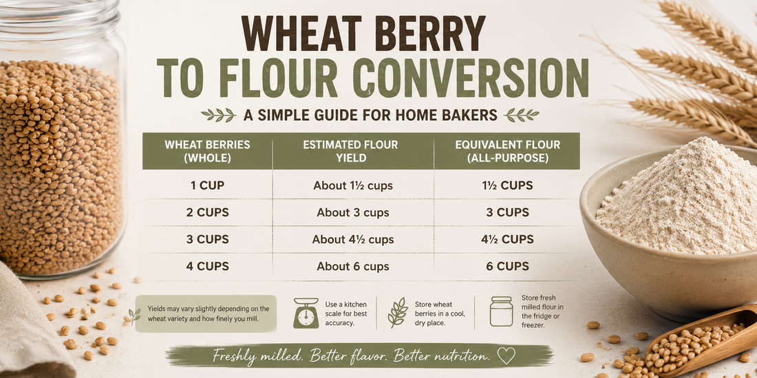 Wheat Berries to Flour Conversion Chart